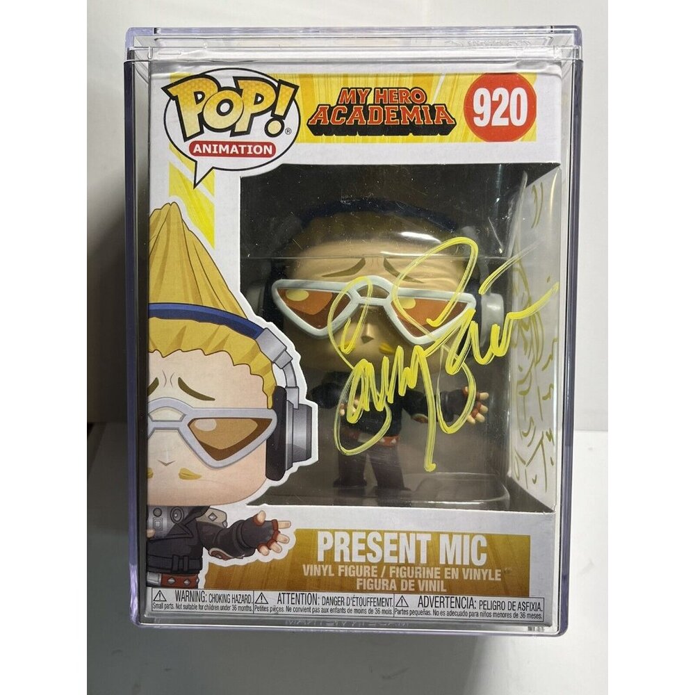 2020 Funko Pop : My Hero Academia Present Mic # 920 Autographed w/ JSA COA + ART
